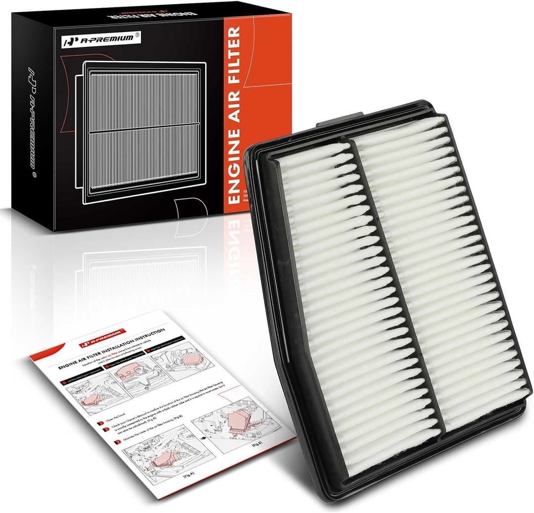 A-Premium Engine Air Filter Compatible with Hyundai Sonata 2020-2023, Santa Fe 2021-2023, Tucson 2022-2024 & Kia Sorento 2021-2023, Sportage 2023-2024, 1.6L 2.0L, Irregular Shape Filter