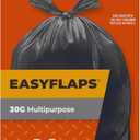 Hefty Easy Flaps Multipurpose Large Trash Bags, 30 Gallon, 40 Count