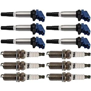 TRQ Ignition Kit Ignition Coil Spark Plugs Compatible with 2010-2013 BMW 128i 328i 328i xDrive 2010-2011 528i 2010 528i xDrive 2010-2012 X3 X5 Z4