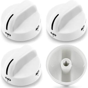 AMI PARTS Surface Burner Knob Gas Stove Knob 8273104 Control Knob Replacement Parts Compatible with Whirlpool Stove/Ranges - Replaces WP8273104 PS393679-4 Pack