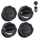 TQPONLY Dashboard AC Heater Air Duct Vent Louvre (4 Pcs) Compatible with 2011-2016 Ford F250 F350 F450 F550 Super Duty Interior Accessories Replaces BC3Z-19893-AA