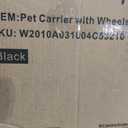 Sherpa on Wheels Indoor Pet Dog Carrier, Black 20.0"L x 12.3"W x 10.5"H