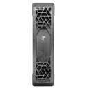 Super Flower, MEGACOOL 120mm Fan, 12-Pole Motor Design, Extremely Cooling Performance, PWM, Black/Grey, Computer Case Fan, Anti-Vibration Mounting Pads, SF-PF121-BK, 30mm Depth