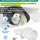 W10836692 AP5988691 Washing Machine Upper Agitator Compatible with Whirlpool Kenmore Maytag Top Load Washers, with Nut, Replaces W10680220, PS11727882, 4363274