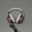 Wireless Bluetooth Headphones Over Ear 65H Playtime HiFi Stereo Headset with Microphone and 6EQ Modes Foldable Bluetooth V5.3 Headphones for Travel Smartphone Computer Laptop Rose Gold