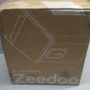 ZEEDOO Portable Ice Maker Countertop, 26lbs/24H Ice Machine with Handle, Compact Lightweight Stainless Steel Design, Slow-Melting Clear Bullet Ice, Self-Cleaning for Home, Kitchen, RV & Camping