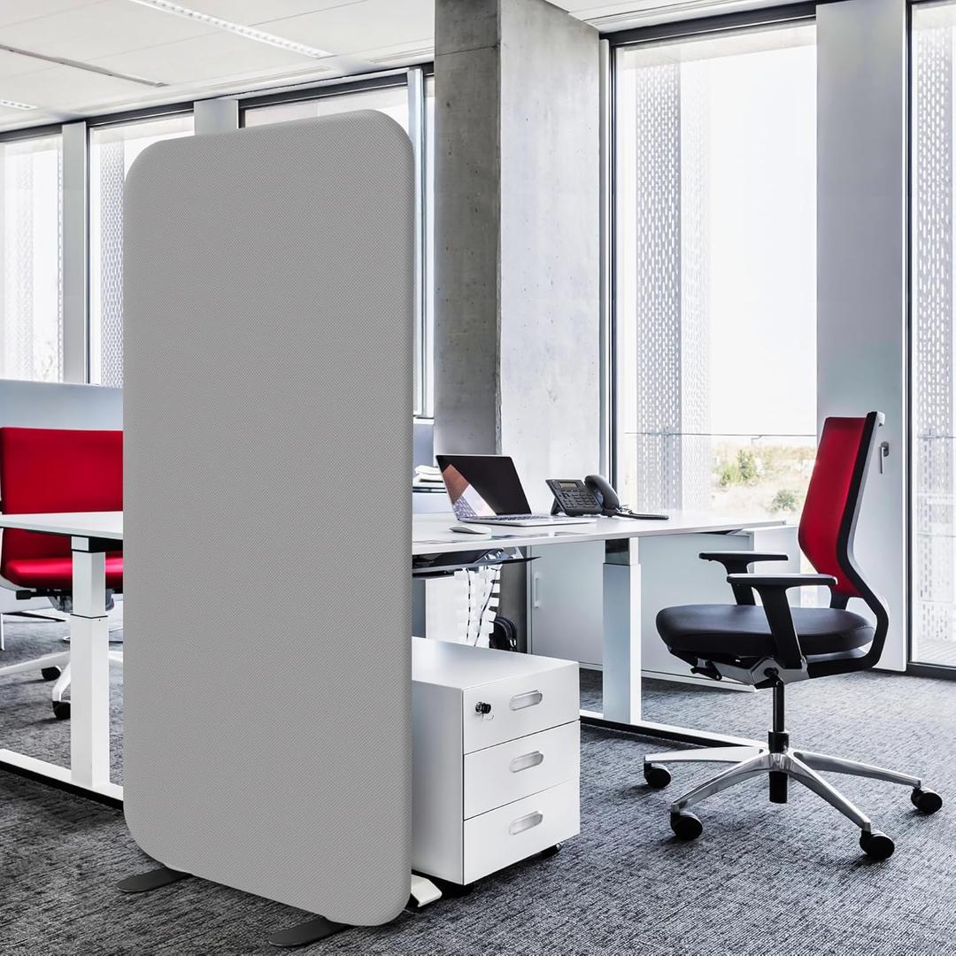 Standing Room Dividers, Privacy Divider Panel Wall, Portable Divider Separator Screen for Classroom, Office, Studio, Home, Scratch Resistance, 29x65, Steel