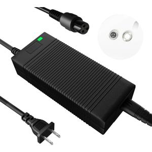 EVAPLUS 54.6V Electric Bike Charger for 48V Lithium Battery Input Voltage AC120V(DC5.5-2.5/2.1MM Jack Connector)&(3-Prong Inline Connector)&(3pin XLR Plug)
