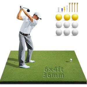 Bltend Golf Mat 36mm: 5x4ft/6x4ft Golf Hitting Mat Practice Outdoor Indoor