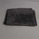 Bedeline Fleece Throw Blanket For Couch GlDark Gay 50 x 60 In