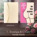 3 x POMELION Valentines Day Card for Her Wife from Husband - Funny Anniversary Card Gifts for Wife, Girlfriend - Sexy Gifts For Lover, Couple - Valentine's Card