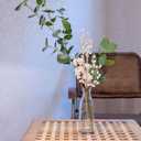 2pcs Acrylic Bead Drop Stems: Crystal Flower Bouquets Branches for Holiday Window Display Home Party Decor