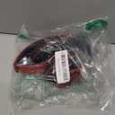 Wireless Bluetooth Headphones with Colorful LED Lights, Built-in Mic, Light Weight, Foldable, Wired HiFi Stereo Headphones for Classroom/Home Office/PC/Mobile Phone/Kids Adult (Red Black)