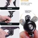 RAVEMEN Q3 Road Bike Bell, Dual-Hammer Copper Alloy Bicycle Bell for Adults Fit Handlebars up to 47mm, Lightweight for Most Grip Positions, Easy Installation