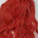 karlery Girls Long Red Curly Wig with Buns Halloween Cosplay Party Costume Wig