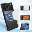 OOK Magnetic Case Made for iPhone 17 Pro Max 6.9 Inch (Compatible with MagSafe) Clear Phone Cover with Screen Protector Soft TPU Anti-Scratch Shockproof Protective Case for Women Men - Black