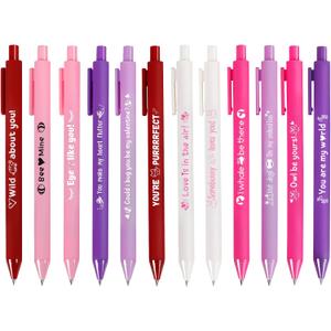 10 Pcs Funny Pens Set Valentines Day Pens Valentine Party Favors Teaching Stationery Office Supplies Valentines Day Party Decorations School Activity Rewards Bulk Gifts