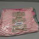 Fisoew Womens Striped 2 Piece Outfits Casual Sweatshirt Skirt Set Long Sleeve Skort Workout Set Matching Lounge Sets (Large, Pink)