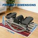 Rock Stepper, Side to Side Exercise Machine, U-Shaped Rock Stepper Machine, Step Rocker Exercise with Uses Silent Technology, Digital Display and Anti-Slip Mat for Home Workout