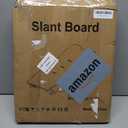 Adjustable Foot Incline Wooden Slant Board for Calf Stretching,440lb Capacity, Balance Velour Stretcher Ankle Stretch Knee Leg Boards Squats Wedge Exercise Pilates Fitness Portable Equipment(Blue)