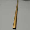 Case Pack Matte Brass 96" Oval Wardrobe Closet Tubing Aluminum Rods - 1.5mm Thickness