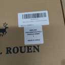 MICHEL ROUEN Golf Shirts for Men Short Sleeve Lightweight Quick Dry Pin Striped Casual Collared Polo Shirts (L)