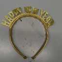 3 Pcs Happy New Year Headband for Women Let's Party Cheers Headband 2026 New Year's Eve Party Gifts Gold Silver Black Event for Years Eve Carnival Night Favors Gifts