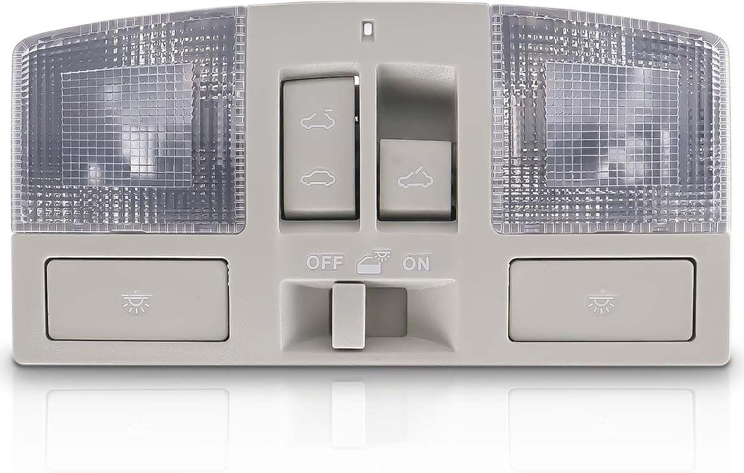 BBM6-69-970B-75 Overhead Console w/Dome Map Light & Sunroof Switch Fit for Mazda 3 2010 2011 2012 2013, Cab Interior Ceiling Roof Reading Lamp Accessories Replace# BBM669970B75, No Down Lights
