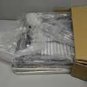 ALINE FURNITURE 2-Tier Pull Out Cabinet Organizer - 17" W x 22" D Soft Close Pullout Shelves with Shelf Liners - Slide Out Drawers for Kitchen Cabinets, Pantry, Bathroom, Heavy Duty Steel Wire Baskets