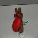 Christmas Reindeer Antlers Car Decoration Kit Plush Rudolf Auto Reindeer and Red Nose Set with Jingle Bells - Best Chrictmas Gift Choice