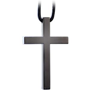 Cross Hanging Ornaments for Rear View Mirror, Metal Car Charm, Pendant Decoration for Truck, Home Decor (Black)