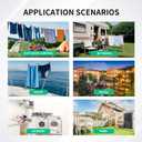 2 x Retractable Portable Clothesline for Travel - Holds 30 lbs Without Sagging3-12Ft Adjustablewith 12 Clothes ClipsOutdoor Camping Essentials (Colors)