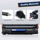 83A CF283A Black Toner Cartridge Compatible Replacement for HP 83A CF283A 83X CF283X for HP LaserJet Pro MFP M125nw M201dw M225dw M255dn M201n, 4-Pack