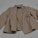 chouyatou Women's Casual Light Studded Shoulder Moto Biker Faux Leather Jacket M