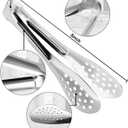 10PCS Serving Tongs, Small Kitchen Tongs,XEVOM Stainless Steel small Appetizer Tongs Mini Sugar Ice (5 Inch)