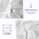 SONORO KATE 100% Egyptian Cotton Duvet Cover King Size, 1000 Thread Count Sateen Duvet Cover, Soft, Breathable Cotton Comforter Cover with Hidden Zipper Closure - 3 PC (White,King)