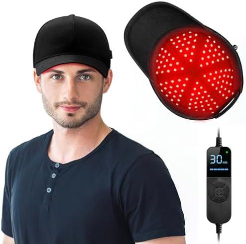 LED lights Hair Growth Cap, Black