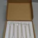 Klmnop 6 Pcs Glass Tube, Clear Test Tube with Brush for Science and Lab Experiments(14cm/5.51")