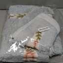 3 Pcs Rose Flowers Bathroom Rugs Set Coquette Room Decor Floral Bath Mat U Shaped Toilet Rug Non Slip Absorbent Floral Bath Carpet (Blue)