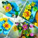 INSOON 3 in 1 Flower Cat Parrot Butterfly Building Set, Animal Figures Building Toy for Home Office Art Decor, 412 PCS Building Block Easter Gift for Kids Boys Girls Ages 6 7 8 9 10 11 12+ Adults