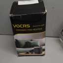 Small Portable Space Heater for Indoor Use - VOCRS 1500W PTC Electric Heater with Thermostat, Remote Control, 12H Timer, Eco and Fan Mode, Rapid and Safe Heating for Bedroom, Office