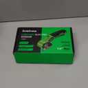 Cardboard Cutter, Rechargeable Cordless Electric Scissors, 4V Upgrade Motor Electric Box Cutter with 2 Blades, Safety Lock & LED Light, Powerful Cutting for Cardboard Box, Plastic, Leather (Green)