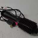 Hair Dryer Brush Blow Dryer in One, Upgraded 4 in 1 Hair Dryer and Styler Volumizer with Negative Ion Anti-frizz Ceramic Titanium Barrel Hot Air Hair Straightener Brush (Black/Pink)