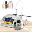 Hanchen Liquid Filling Machine Peristaltic Pump 5 Oz Automatic Bottle Filler Digital Control Cosmetic Oil Filler for Perfume, Water, Juice, Thick Eessential Oil (1 Head)