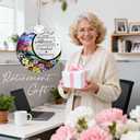 Retirement Gifts - Retirement Gift for Women, Men - Retired Ornament - Retired Gifts for Coworker, Boss, Employee, Teacher, Nurse, Friends, Women, Men - Stained Glass Christmas Ornament - Design A