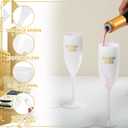 Meanplan 24 Pack Prom 2026 Graduation Champagne Flutes 6oz Plastic Champagne Flutes 2026 Prom Decorations Graduate Party Favors Cocktail Cups Drinkware