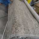 Livabliss x Galey Alix Myrtle Avenue II Vintage Damask Area Rug, 6'7" x 9' (7' x 9'), Dark Brown