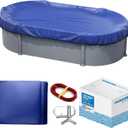 Yankee Pool Cover for Oval Pool | 15 x 30-ft | Oval Winter Pool Cover for Above Ground Pools | Extra Thick & Durable, UV-Resistant | Above-Ground Pool Protection