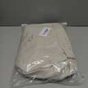 Tiefony Men's Linen 2 Piece Suit Slim Fit Wedding Groom Groomsmen Summer Vest Shorts Set Off-White Small