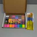 Professional Face Painting Kit  42 Color Water Activated Facepaint Makeup Kit, Non-Toxic face Paint with Stencils, Gems, Brushes for Halloween, Parties, Carnival, Festivals & Creative Events (42 Colors - 32 Piece Set)